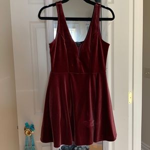 New express velvet dress
